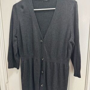 Ann Taylor Charcoal Knit Sweater
